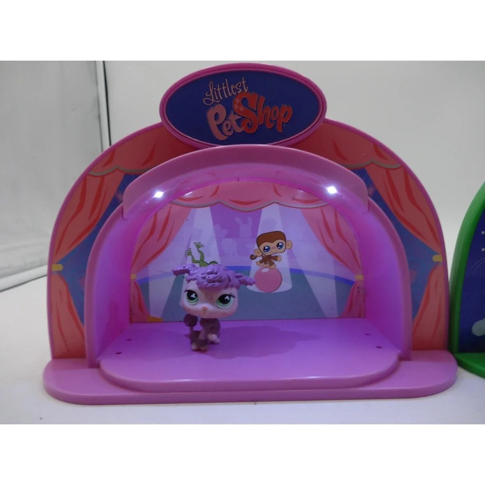 LPS Littlest Pet Shop Light Up Dome Cozy Campfire Stage Platform Works Talent S